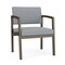 Lesro Lenox Steel Wide Guest Chair Metal Frame, Bronze, RS Fog Upholstery LS1201 - alternate 1